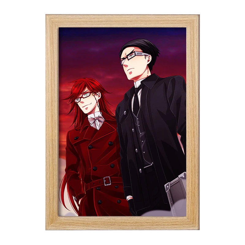 تابلو خندالو مدل ویلیام و گریل انیمه خادم سیاه Black Butler  کد 16303