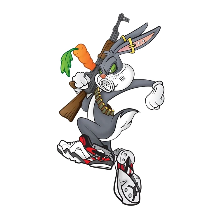 استیکر پارچه و لباس پاد آفرین مدل کارتونی کد S1666