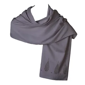 شال زنانه مدل چاپدستی طرح سرو کد N62