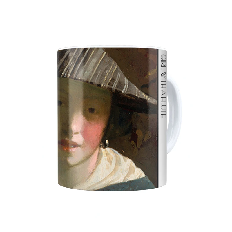 ماگ ترمه طراحان ایده مدل دختری با فلوت از ورمر کد art0568