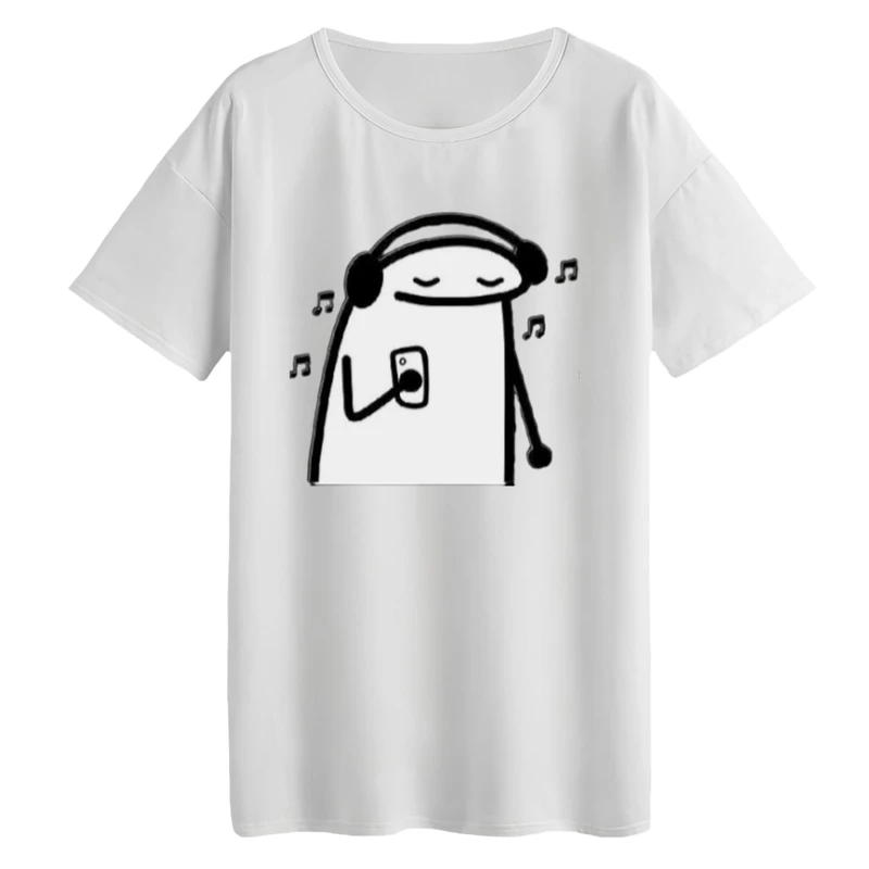 تی‌شرت لانگ آستین کوتاه زنانه مدل استیکر و موزیک