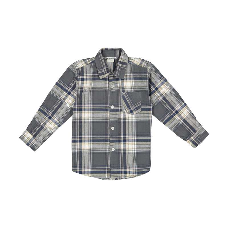 پیراهن پسرانه ال سی وایکیکی مدل 0W14663Z4-GNB-DEEPGREYCHECK
