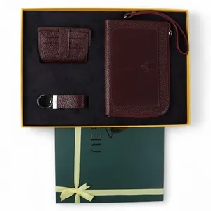 ست هدیه مردانه نسن مدل چرم طبیعی