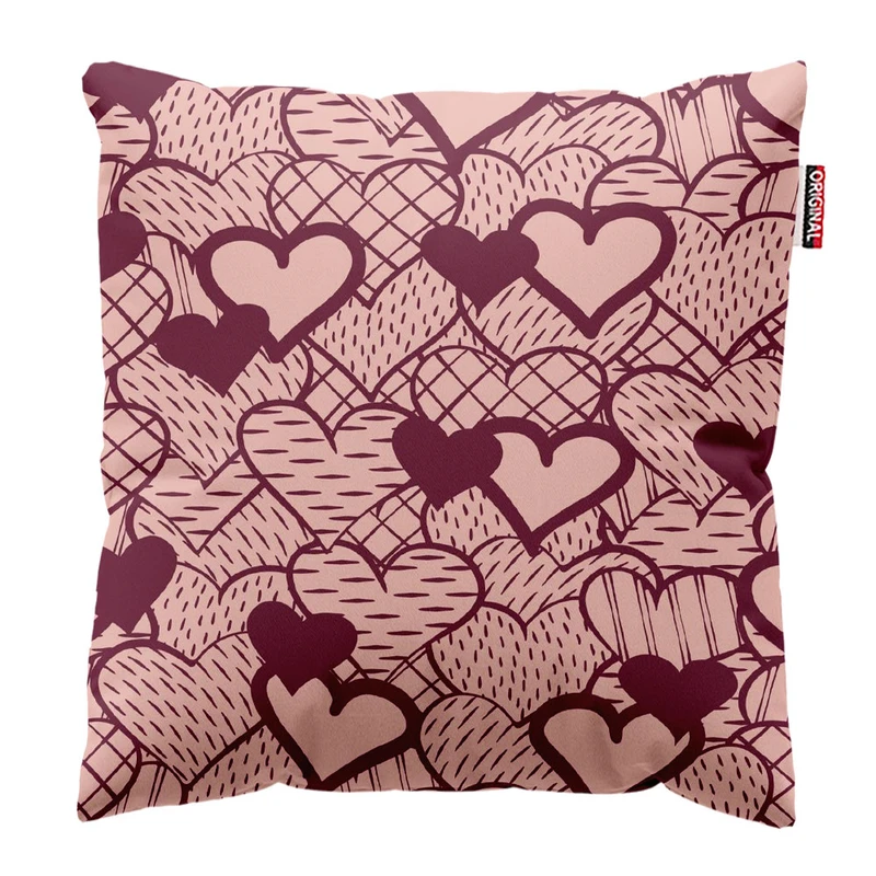 کوسن پاد آفرین طرح قلب سایز 30*30 سانتی متر
