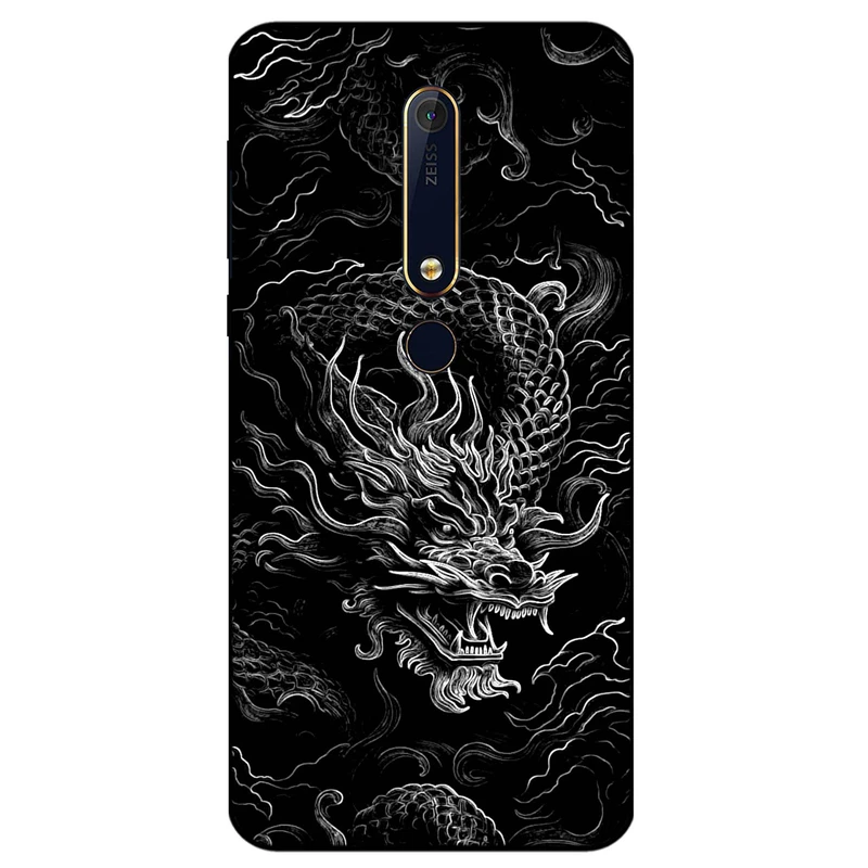 کاور مگافون طرح اژدها مدل 1897 مناسب برای گوشی موبایل نوکیا 6.1     