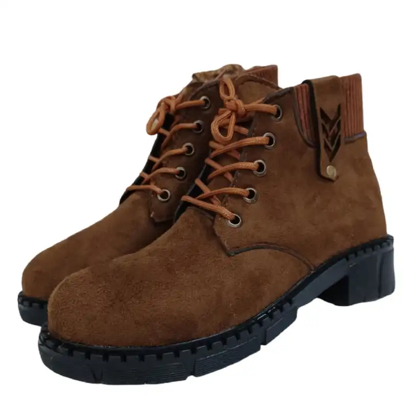 نیم بوت زنانه مدل ساق پارچه ضخیم کشی