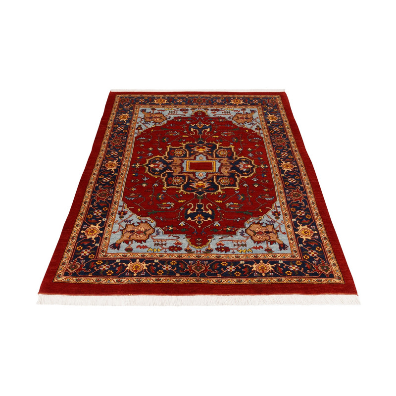 فرش دستباف چهار متری سی پرشیا کد 179740 زمینه لاکی