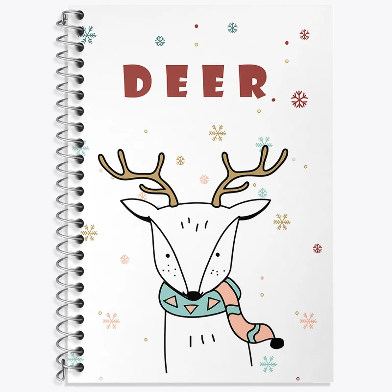 دفتر لغت 50 برگ خندالو طرح گوزن کیوت کد N2532