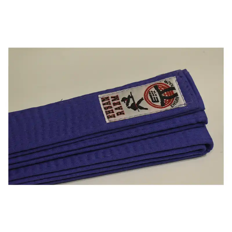 کمربند کاراته احسان رزم مدل ضخیم رنگ بنفش