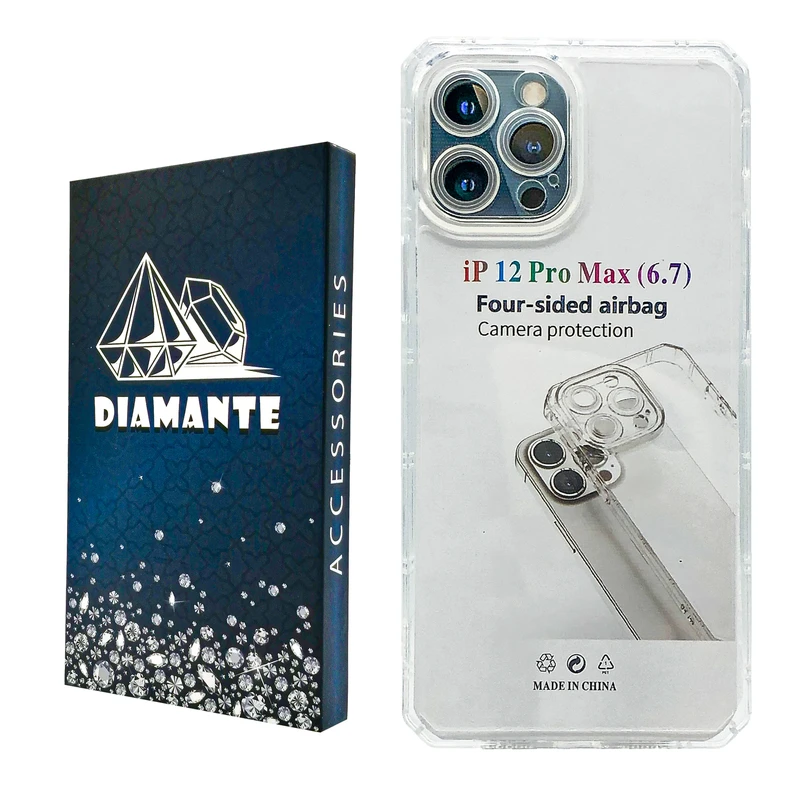 کاور دیامانته مدل Nahid Navy مناسب برای گوشی موبایل اپل iPhone 12 Pro Max