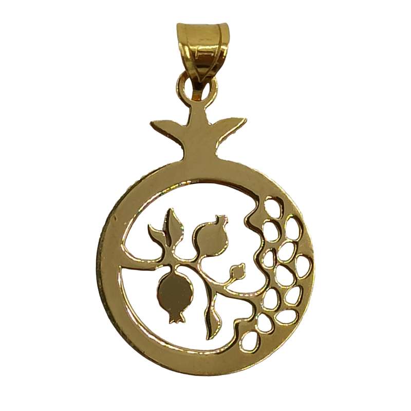 آویز گردنبند طلا 18 عیار زنانه مدل گل انار کد EG118 آویز گردنبند طلا 18 عیار زنانه مدل گل انار کد EG118