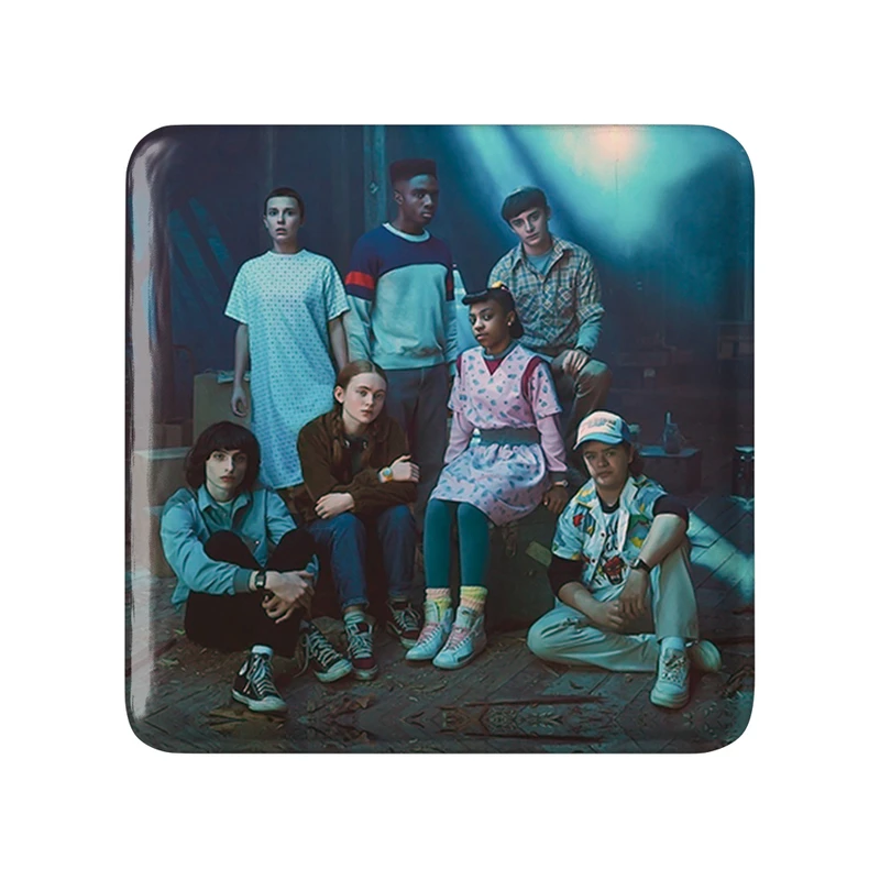 مگنت خندالو طرح سریال استرنجر تینگز Stranger Things  مدل مربعی کد 19335