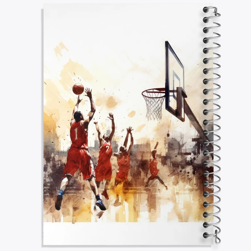 دفتر نقاشی 50 برگ خندالو طرح بسکتبال کد F2559