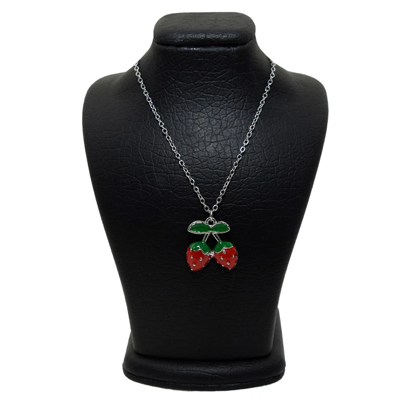 گردنبند دخترانه دلنار گالری مدل توت فرنگی