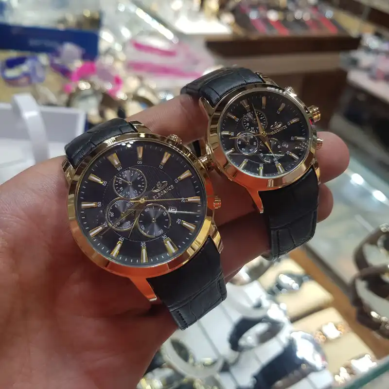 ست ساعت مچی عقربه ای زنانه و مردانه الگانس مدل 88se11el