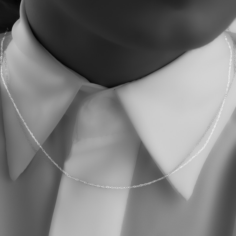 زنجیر طلا 18 عیار زنانه مدل فلامینگو GC004