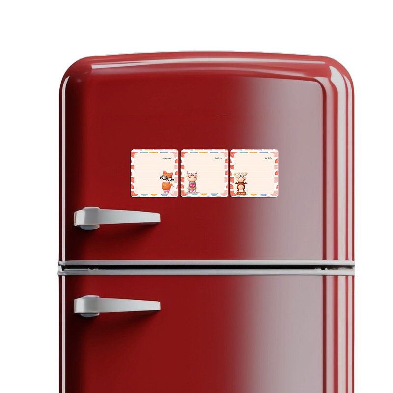 تخته وایت برد لاژید مدل برنامه ریزی سایز 9X9 سانتی متر مجموعه 3 عددی