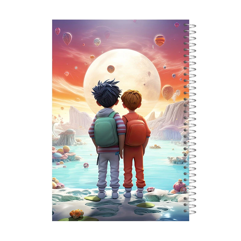 دفتر مشق 60 برگ آی چاپ مدل پسرانه فانتزی کد 809b