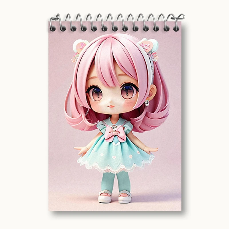 دفتر یادداشت 50 برگ خندالو مدل دخترانه (Girlish) کد 36879