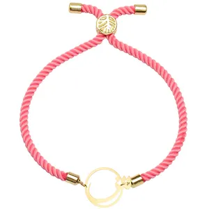 دستبند طلا 18 عیار زنانه الن نار مدل حرف ش 2842