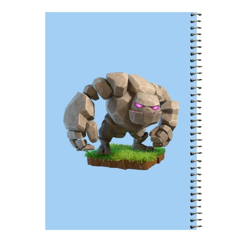 دفتر مشق 80 برگ اس جی مدل کلش رویال کد 14