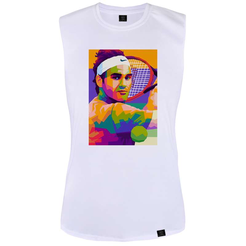 تاپ زنانه 27 مدل  Roger Federer Orange کد MH7