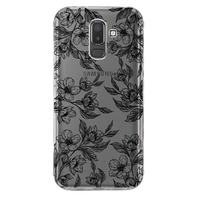 کاور مگافون طرح گل مدل C50-B مناسب برای گوشی موبایل سامسونگ Galaxy J8 2018