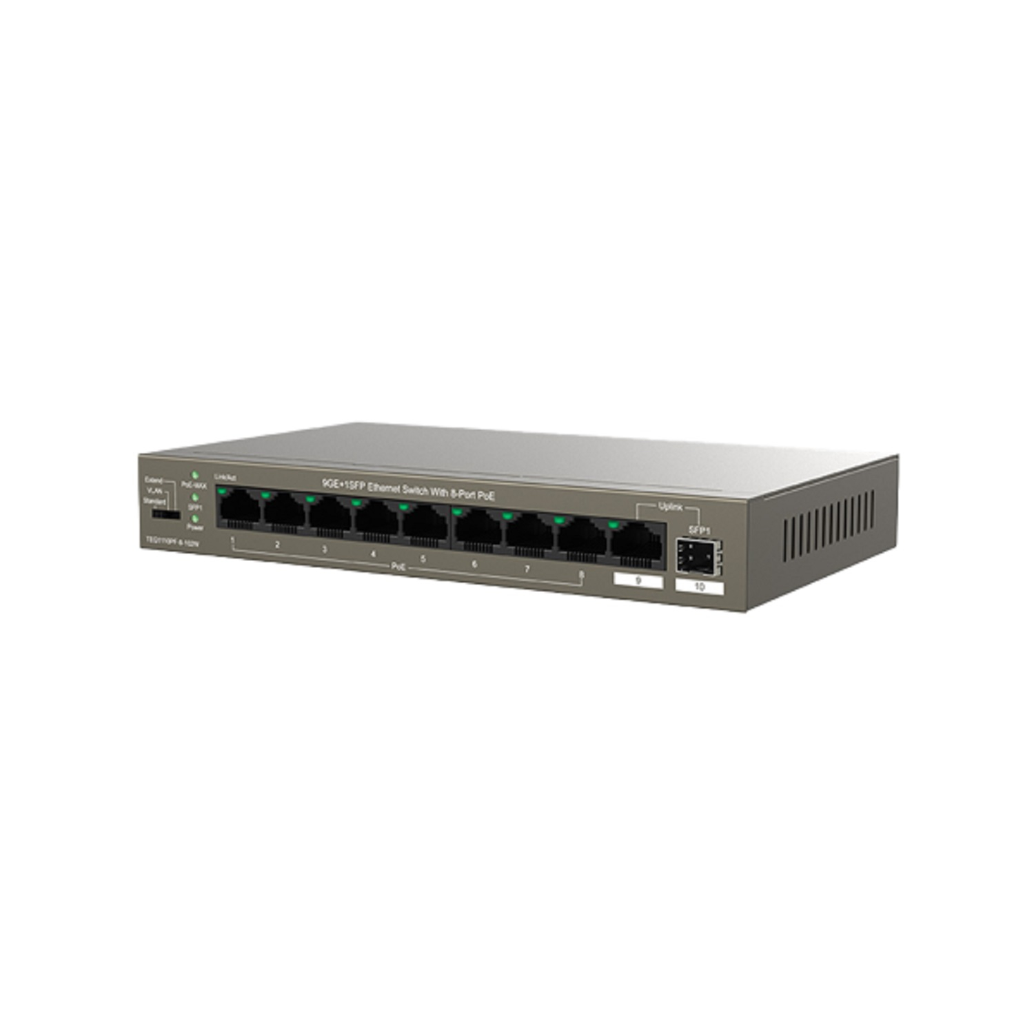 سوییچ 10پورت PoE تندا مدل TEG1110PF-8-102W