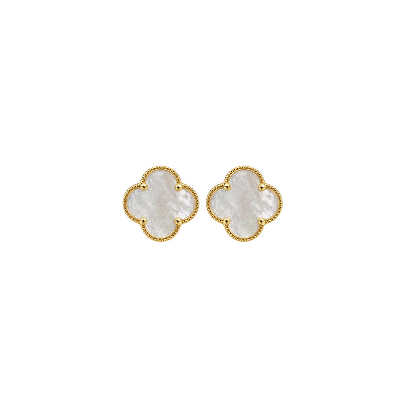 گوشواره طلا زنانه ۱۸ عیار طلا جواهر مان گالری مدل ونکلیف کد EA01-0039300