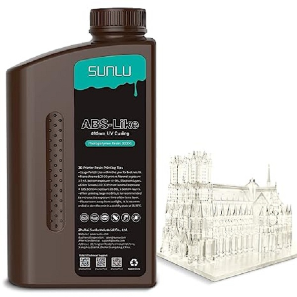 رزین پرینتر سه بعدی سانلو مدل Abs-Like Resin  وزن 1 کیلوگرم