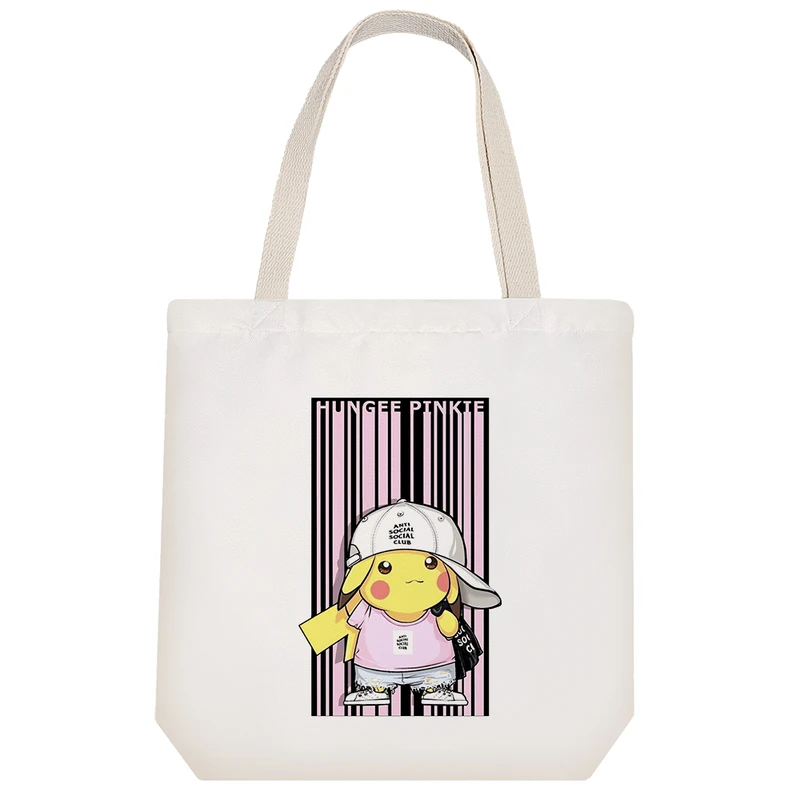 ساک خرید خندالو طرح پیکاچو انیمه پوکمون کد H372