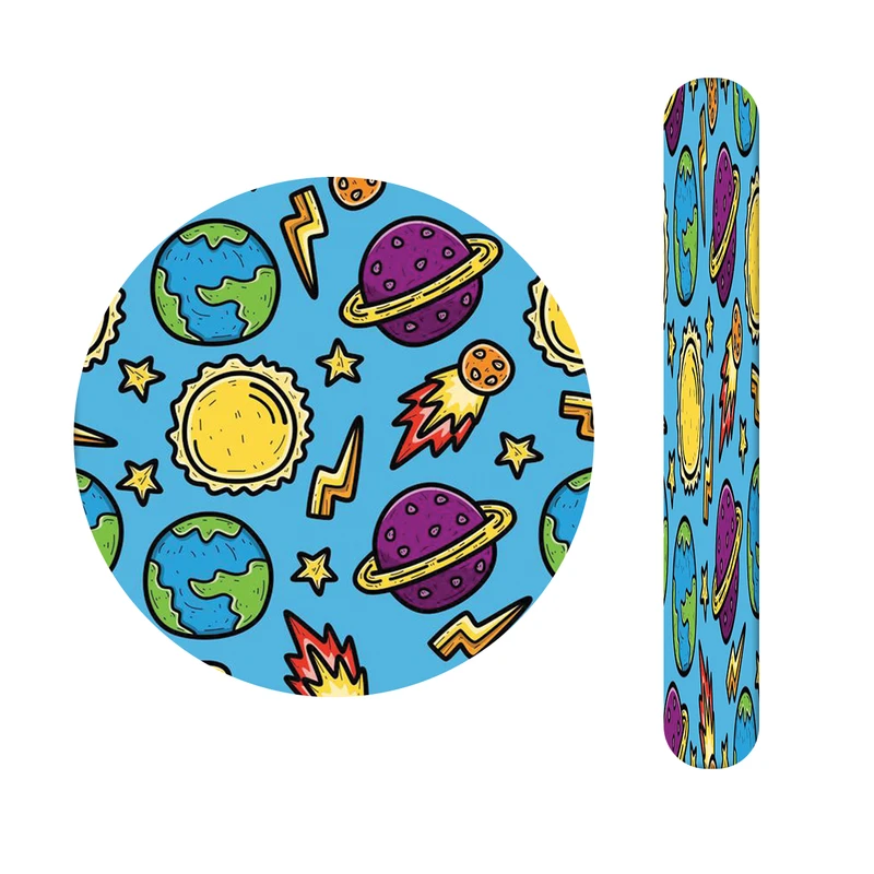 آینه آرایشی جیبی مدل کهکشانی کد435  به همراه سوهان ناخن 