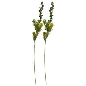 گل مصنوعی مدل شاخه غوره ای گلدار مجموعه 2 عددی
