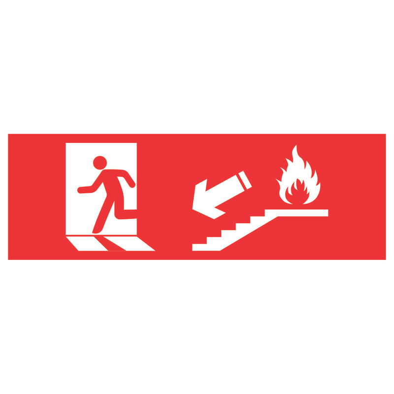 برچسب ایمنی خروج اضطراری کد07 بسته دو عددی