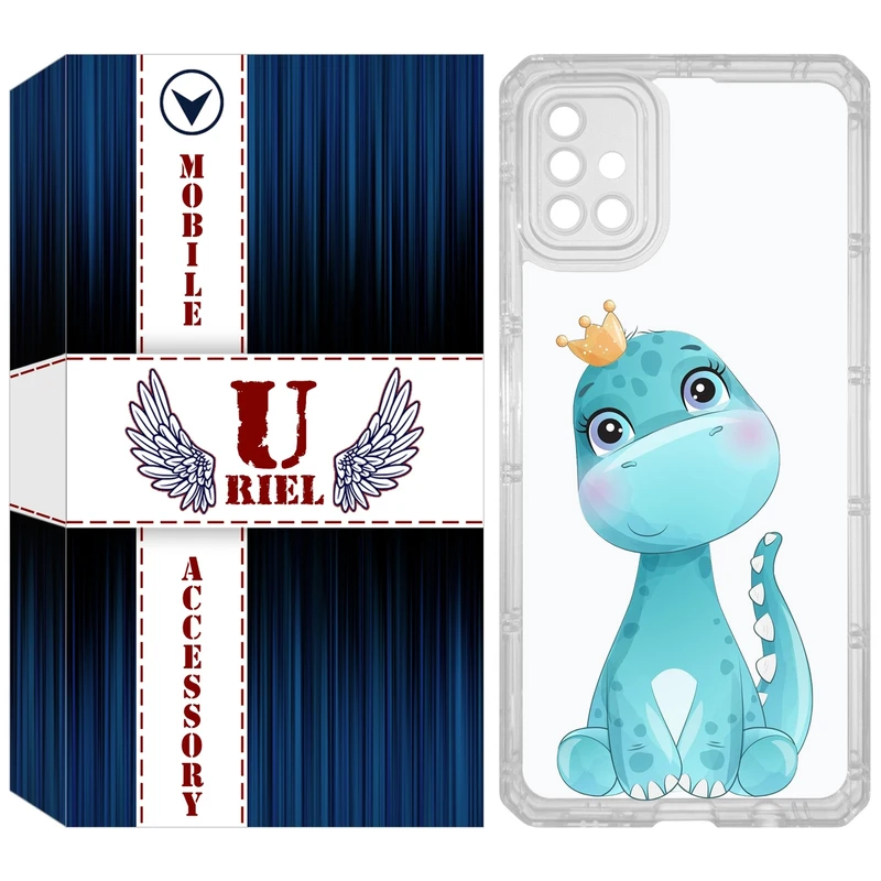 کاور یوریل مدل Clear کد 60 طرح دایناسور مناسب برای گوشی موبایل سامسونگ Galaxy A51