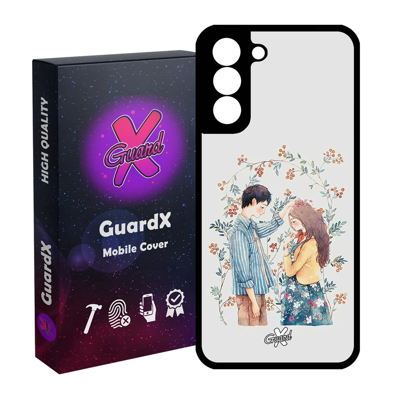 کاور گارد ایکس طرح Love مدل Glass10316 مناسب برای گوشی موبایل سامسونگ Galaxy S21 FE