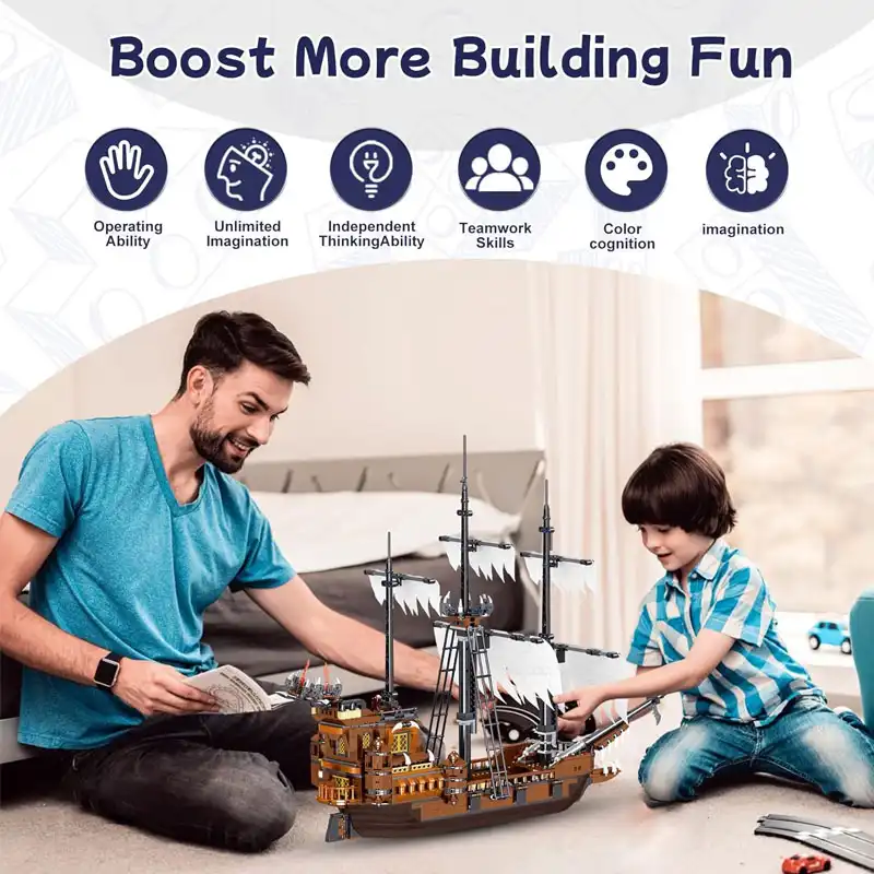 ساختنی مدل کشتی دزدان دریایی کد 982002