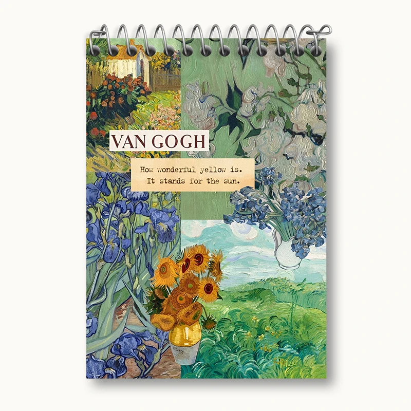 دفتر یادداشت 50 برگ خندالو طرح ونسان ونگوگ کد N4170