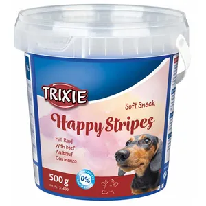 غذای تشویقی سگ تریکسی مدل Happy Stripes وزن 500 گرم