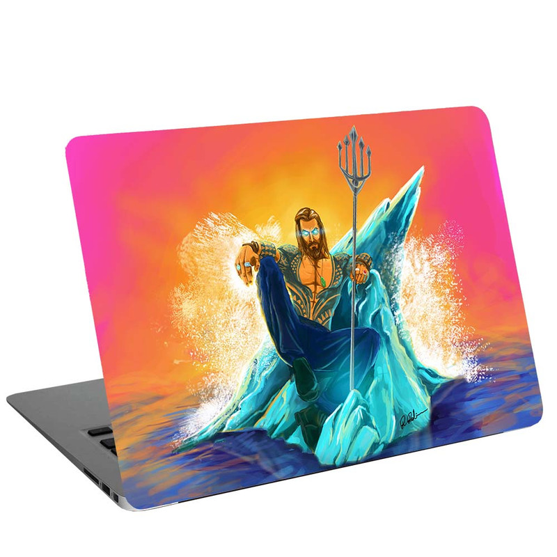 استیکر لپ تاپ طرح aquaman arts کد G-1322 مناسب برای لپ تاپ 15.6 اینچ