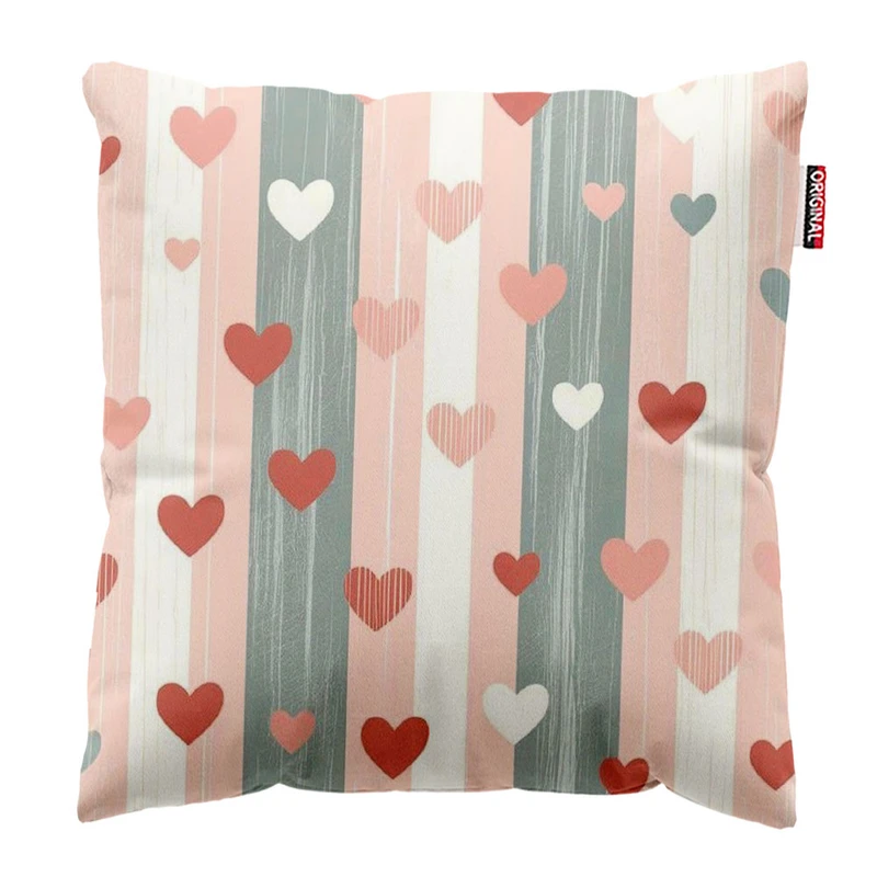 کوسن پاد آفرین طرح قلب کد 543 سایز 30*30 سانتی متر