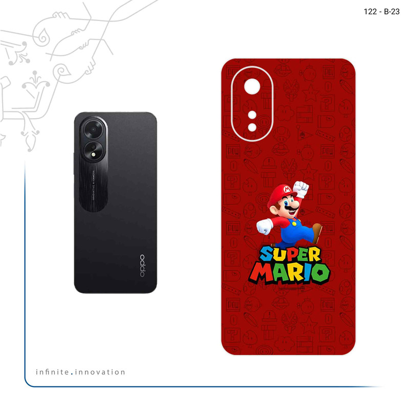 برچسب پوششی ماهوت مدل Super_Mario_Game مناسب برای گوشی موبایل اپو A38
