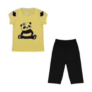 ست تی شرت و شلوارک دخترانه سون پون مدل 1391732-16