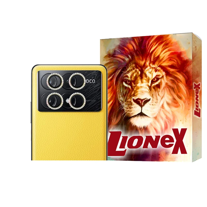 محافظ لنز دوربین لایونکس مدل NEGLEL مناسب برای گوشی موبایل شیائومی Poco X6 Pro 5G