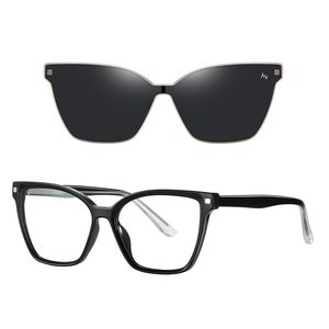 فریم عینک طبی آلبرت وگ مدل CG7802C01-P109 Polarized Double Switch به همراه کاور آفتابی