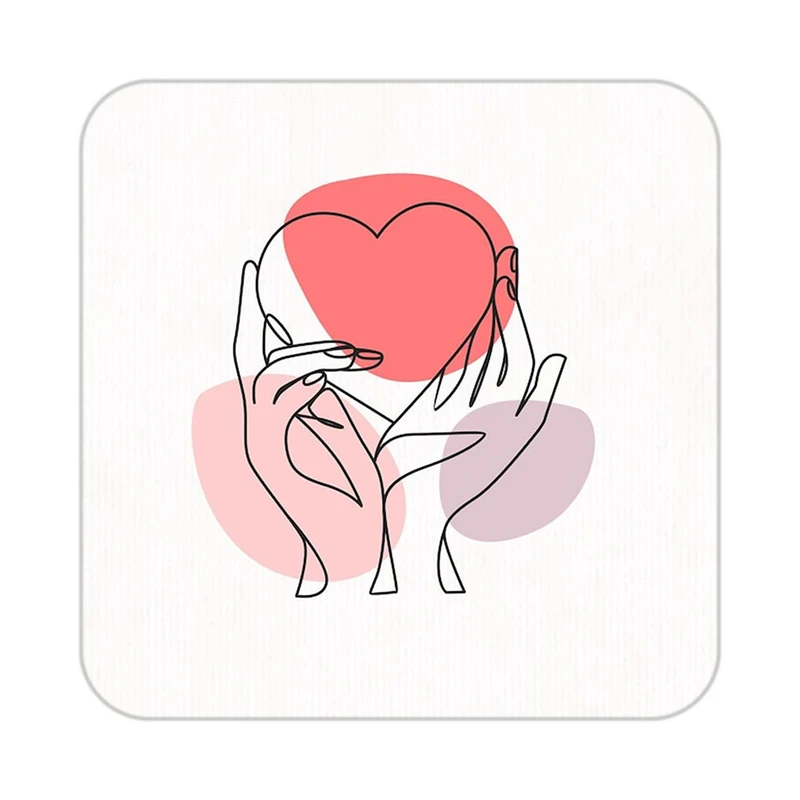 زیر لیوانی کاکتی طرح عاشقانه مدل mp38226