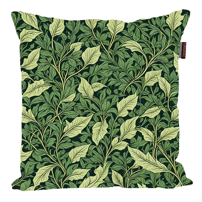 کوسن پاد آفرین مدل فانتزی طرح گل و برگ کد PK40622