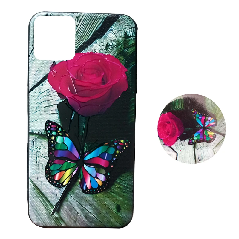 کاور ایکس قاب کد Redroses11 مناسب برای گوشی موبایل اپل iPhone 11 Pro max به همراه پاپ سوکت