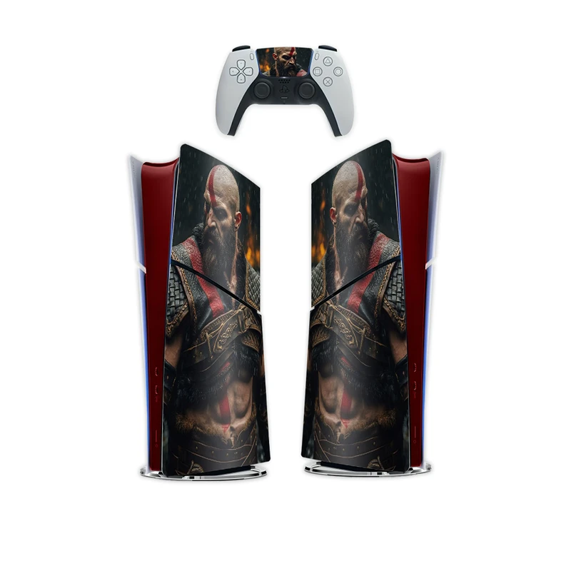 برچسب کنسول بازی پلی استیشن 5 اسلیم کایمون مدل god of war کدP5S011 بسته 6عددی