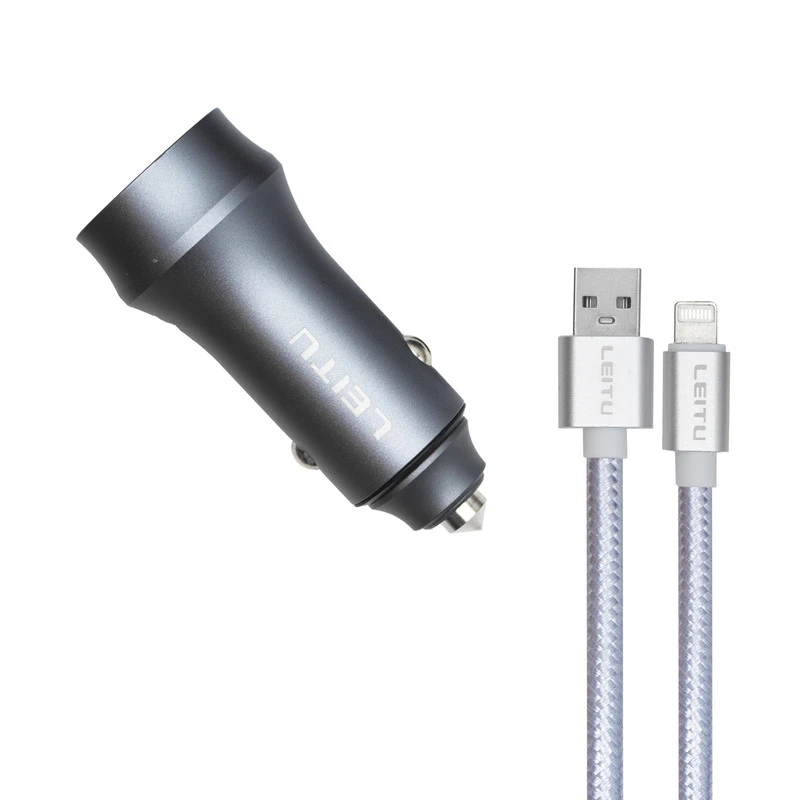 شارژر فندکی 20 وات لیتو مدل LC-C10 به همراه کابل لایتنینگ 